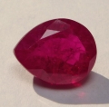 5.94 ct. Wunderschöner pink roter 12.2 x 9.7 mm Rubin Tropfen