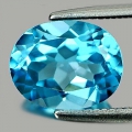 2.36 ct. VVS! Toller ovaler 9 x 7.2 mm Brasilien Swiss Blue Topas