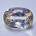 20.55 ct VS! Hughe oval 18 x 12.7 mm champagne Brazil Kunzite. 