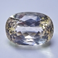 Bild 1 von 20.55 ct  VS ! Prächtiger ovaler 18 x 12.7 mm Champagne Brasilien Kunzit. 