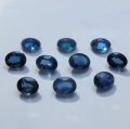 2.30 ct. 10 pieces oval Dark Blue 4x3 mm Madagascar Sapphire