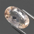 1.47 ct. VS!  Ovaler 8.9 x 5.5 mm Pfirsich Pink Morganit (Pink Smaragd)