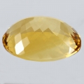 Bild 2 von 49.25 ct. Goldgelber augenreiner ovaler 29 x 21 mm Brasilien Citrin