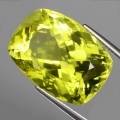 26.40 ct. VS! Großer 20.7 x 15 mm Brasilien Cushion Lemon Citrin Quarz