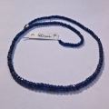 Saphire string 61 ct with circular disks Ø 4.5 - 3.2 mm 40 cm length