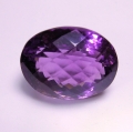 Bild 1 von 21.35 ct.  Schöner ovaler 18.6 x 14.1 mm Bolivien Amethyst