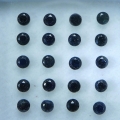 1.25 ct. 20 pieces untreated black 2.2 mm Round Brilliant Cut Tanzania Spinels