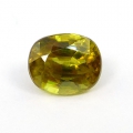 Bild 2 von 1.33 ct Ovaler gelblich Grüner 6.6 x 5.5 mm Titanit Sphen Edelstein