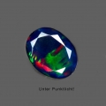 Bild 1 von 1.45 ct. Fine faceted oval 10 x 8 mm Multi-Color Ethiopia Opal