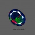 1.45 ct. Fine faceted oval 10 x 8 mm Multi-Color Ethiopia Opal