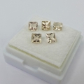 1.49 ct VS ! 5 Stück zauberhafte 4 x 4 mm Light Pink Morganit Edelsteine