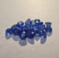 Bild 2 von 3.18 ct . 20 Stück blaue runde 2.8 bis 3.5 mm Madagaskar Saphire