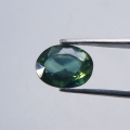 1.34 ct. Fine greenish blue oval 7.7 x 6 mm Africa Sapphire