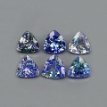 3.01 ct. 6 pieces very nice 5.0- 5.5 mm Trilliant  Tanzanite Gems