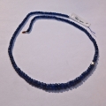Saphire string 63 ct with circular disks Ø 4.8 - 3.2 mm 40 cm length