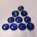 Bild 2 von 4.93 ct. 10 pieces round Dark Blue 4.8 to 4.4 mm Madagascar Sapphire