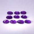 Bild 2 von 4.35 ct. 10 pieces oval 6 x 4 mm Uruguay Amethyst Gemstones