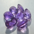 Bild 2 von 9.63 ct .  7 Stück feine ovale 8 x 6 mm Bolivien Amethyste