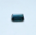 Bild 2 von 0.55 ct. Feiner bläulich grüner 5.3 x 3.7 mm Indigolith Turmalin