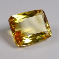 14.42 ct. VS! Goldgelber 17 x 13.7 mm Brasilien Oktagon Citrin