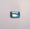 Bild 1 von 0.55 ct. Feiner bläulich grüner 5.3 x 3.7 mm Indigolith Turmalin