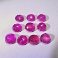 Bild 2 von 6.77 ct. 10 Stück runde pink rote 5 mm Madagaskar Rubin Edelsteine