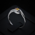 Bild 2 von Fine 925 Silver Ring with Multi Color Sapphires, SZ 8.5 (Ø 18.5 mm)