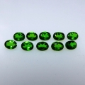 1.75 ct. 10 Stück ovale natürl. 4 x 3 mm Chrom Diopsid Edelsteine