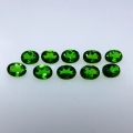 1.79 ct. 10 pieces oval natural 4 x 3 mm Chrome Diopside Gems