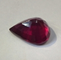 Bild 2 von 3.90 ct.  Kirschroter 11.2 x 8.9 mm Rhodolith Granat Tropfen