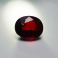 3.22 ct. Natürlicher roter ovaler 9.2 x 7.5  mm Spessartin Granat