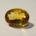 Bild 1 von 13.35 ct. Goldgelber ovaler 17.7 x 13 mm Brasilien Citrin