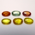 Bild 2 von 2.67 ct 6 pieces oval 6 x 4 mm Multi Color Tanzania Sapphires