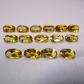3.23 ct. 15 Pc. natural round 5 x 3 mm Brazil Citrine Gems