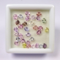Bild 1 von 7.11 ct. 32 Stück feine ovale 4 x 3 mm Multi Color Sri Lanka Saphire