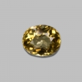 3.00 ct. Sparkling yellow oval 9.7 x 8.1mm Brazil Apatite