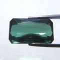 Bild 1 von 1.20 ct. Augenreiner bläulich grüner 8.2 x 4.8 mm Mosambik Turmalin
