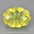 17.27 ct. RAR! Nobler natürl. 18.5 x 14 mm Brasilien Lemon Citrin Quarz