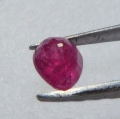 Bild 2 von 1.00 ct. Roter  6.2 x 5 mm Rubin Tropfen