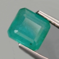 1.34 ct. Feiner 6.5 x 6.2 mm Kolumbien Oktagon Smaragd