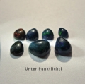 Bild 1 von 2.01 ct. 7 Pieces of  black oval 7 x 5 to 5 x 3 mm Multi Color Opal