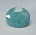 Bild 1 von 4.75 ct! Seltener grüner ovaler 12 x 10.3 mm Afrika Grandidierit