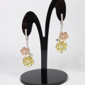 Bild 1 von Great 925 Silver Flower Design Earrings with white Cubic Zirconia Stones