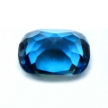 Bild 2 von 2.55 ct. IF! Feiner 9 x 7 mm London Blue Cushion Topas aus Brasilien
