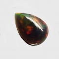 Bild 1 von 2.00 ct. Black 12.3 x 8.7 mm Ethiopian Multi Color Opal Pear