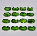 Bild 1 von 3.75 ct. 16 pieces oval natural 5 x 3 mm Chrome Diopside Gems