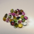 Bild 2 von 5 ct. 25 Stück runde unbeh. 3.8 mm Multi Color Brasilien Turmaline