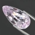 12.62 ct VVS ! Edler unbeh. 19.7 x 10 mm Sweet Pink Afghanistan Kunzit Tropfen