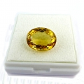 Bild 3 von 8.91 ct. VVS! Top Farbe!!  Feiner Goldgelber 15.5 x 12.8 mm Brasilien Citrin