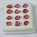 Bild 1 von 3.48 ct Schliffmix mit 12 Stück feinen Pink Mosambik Turmalin Edelsteinen